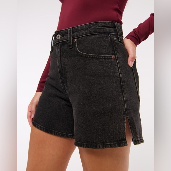 Abercrombie & Fitch High Rise Dad Short , sz 30/10 - Picture 5 of 11